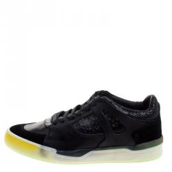 Pre Owned Alexander McQueen for Puma Black Leather Move Femme Lace Up Sneakers Size 38