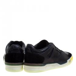 Pre Owned Alexander McQueen for Puma Black Leather Move Femme Lace Up Sneakers Size 38