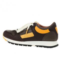 Pre Owned Alexander McQueen for Puma Two Tone Ruffien Sneakers Size 40.5