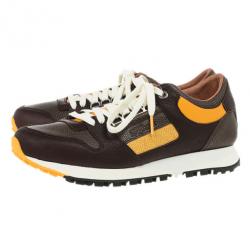 Pre Owned Alexander McQueen for Puma Two Tone Ruffien Sneakers Size 40.5