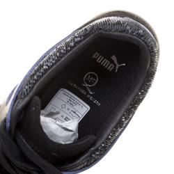 Pre Owned Alexander McQueen for Puma Black Leather Move Femme Lace Up Sneakers Size 38