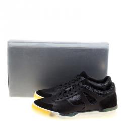 Pre Owned Alexander McQueen for Puma Black Leather Move Femme Lace Up Sneakers Size 38