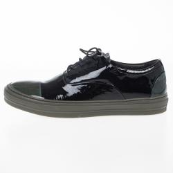 Alexander McQueen Two Tone Patent Sneakers Size 43