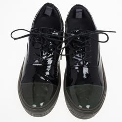 Alexander McQueen Two Tone Patent Sneakers Size 43