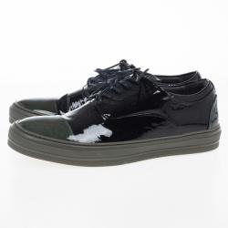 Alexander McQueen Two Tone Patent Sneakers Size 43