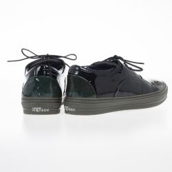 Alexander McQueen Two Tone Patent Sneakers Size 43