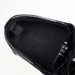 Alexander McQueen Two Tone Patent Sneakers Size 43