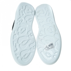 Pre Owned Alexander McQueen White Leather Lace Up Sneakers Size 39