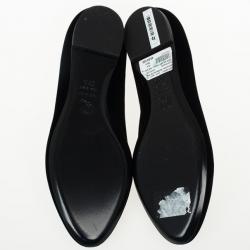 Pre Owned Alexander McQueen Black Velvet Skull Smoking Slippers Size 36.5 