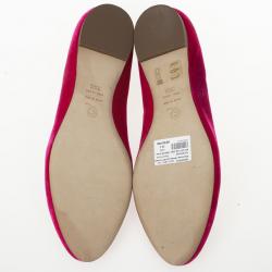 Pre Owned Alexander McQueen Pink Velvet Glitter Skull Smoking Slippers Size 39.5 