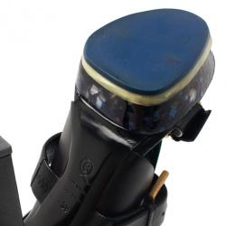 Pre Owned صندل اليكساندر ماكوين بلكسي بلاك أسود بسيور ونعل سميك مقاس 39