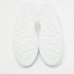 Pre Owned Alexander McQueen White Leather Larry Sneakers Size 38