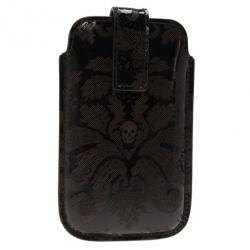 Pre Owned Alexander McQueen Black Patent iPhone Case