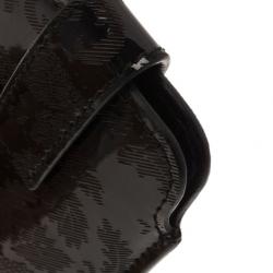 Pre Owned Alexander McQueen Black Patent iPhone Case