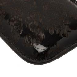 Pre Owned Alexander McQueen Black Patent iPhone Case