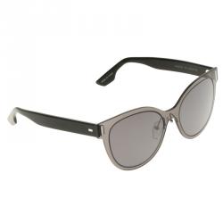 Pre Owned McQ By Alexander McQueen Grey/Black MQ0023S Cat Eye Sunglasses