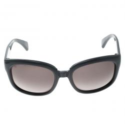 Pre Owned Alexander McQueen Grey AMQ 4190/S Oversized Sunglasses