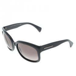 Pre Owned Alexander McQueen Grey AMQ 4190/S Oversized Sunglasses