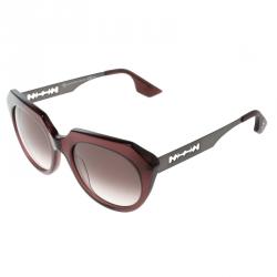 Pre Owned Alexander McQueen Burgundy MCQ 0017/S Cat Eye Sunglasses
