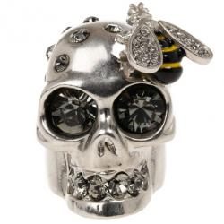 Alexander McQueen Bee Skull Ring Size 52