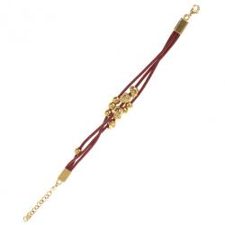 Alexander McQueen Multi Skull Leather Bracelet