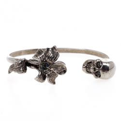 Pre Owned Alexander McQueen Flower Skull Bracelet