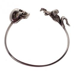 Pre Owned Alexander McQueen Flower Skull Bracelet