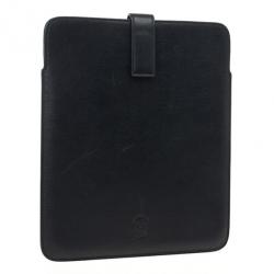 Pre Owned Alexander McQueen Black Leather Skull Embossed iPad Case