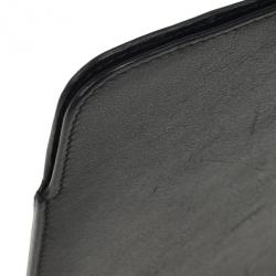 Pre Owned Alexander McQueen Black Leather Skull Embossed iPad Case