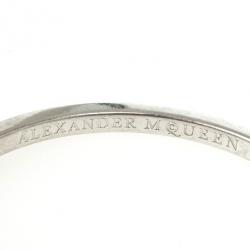 Alexander McQueen Crystal Skull-Charm Bangle