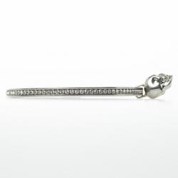 Alexander McQueen Crystal Skull-Charm Bangle