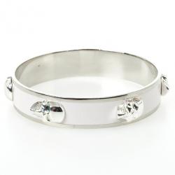 Alexander McQueen Large 3D Skull Enamel Bracelet