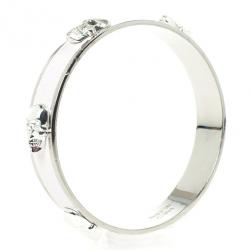 Alexander McQueen Large 3D Skull Enamel Bracelet