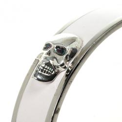 Alexander McQueen Large 3D Skull Enamel Bracelet