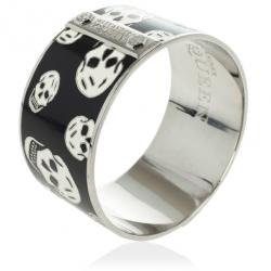 Alexander McQueen Skull-Print Enamel Bangle 20 CM