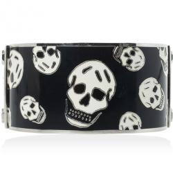Alexander McQueen Skull-Print Enamel Bangle 20 CM