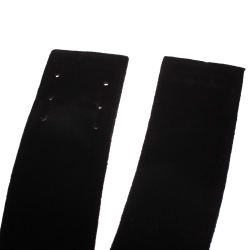 Pre Owned Alexander McQueen Black Velvet Waist Belt 70CM