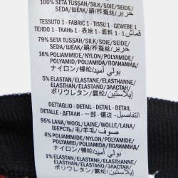 Pre Owned Alexander McQueen Black/Red Stripe Knit Plisse Midi Dress M