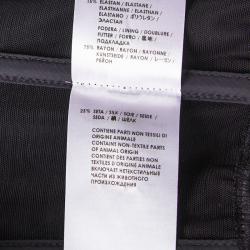 Pre Owned Alexander McQueen Purple Silk Chiffon Draped Strapless Dress S