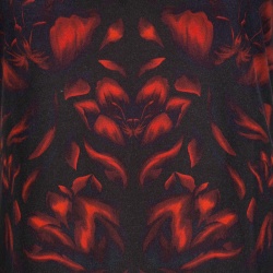 Pre Owned Alexander McQueen Dark Grey Floral Printed Jersey Racer Back Tank Top  M