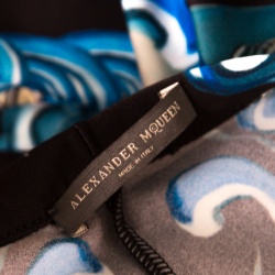 Pre Owned Alexander McQueen Rare Koi Snake Print Leggings S