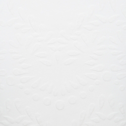 Pre Owned Alexander McQueen White Stretch Knit Floral Embossed Scalloped Hem Pencil Skirt S