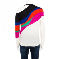 Alexander McQueen Multicolor Wool Heart Print Sweater M