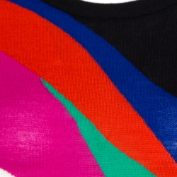 Alexander McQueen Multicolor Wool Heart Print Sweater M