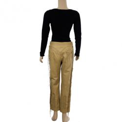 مملوكة مسبقًا Alexander McQueen Cowboy Fringe Leather Pants M