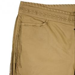 مملوكة مسبقًا Alexander McQueen Cowboy Fringe Leather Pants M