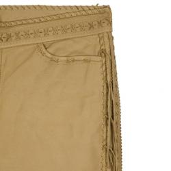 مملوكة مسبقًا Alexander McQueen Cowboy Fringe Leather Pants M
