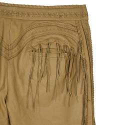 مملوكة مسبقًا Alexander McQueen Cowboy Fringe Leather Pants M