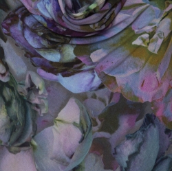 Pre Owned Alexander McQueen Multicolor Floral Printed Cowl Neck Maxi Dress S