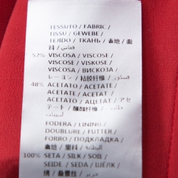 Pre Owned Alexander McQueen Red Crepe Off Shoulder Evening Gown M